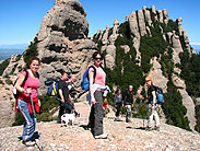 El grup, al Montgrós, davant d'Ecos